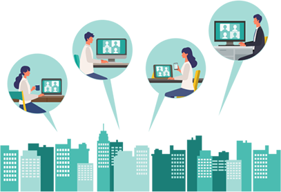 Data sharing through telework in the enterprise